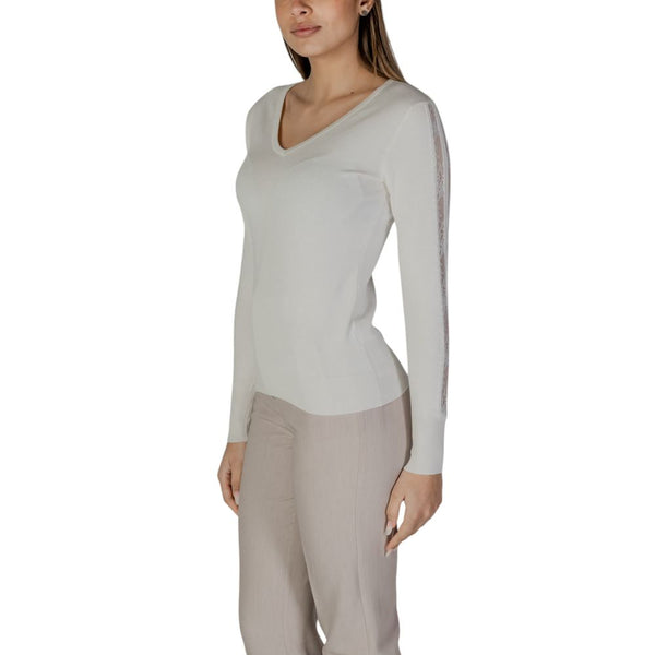 Street One - Cream Viscose Long Sleeve T-Shirt