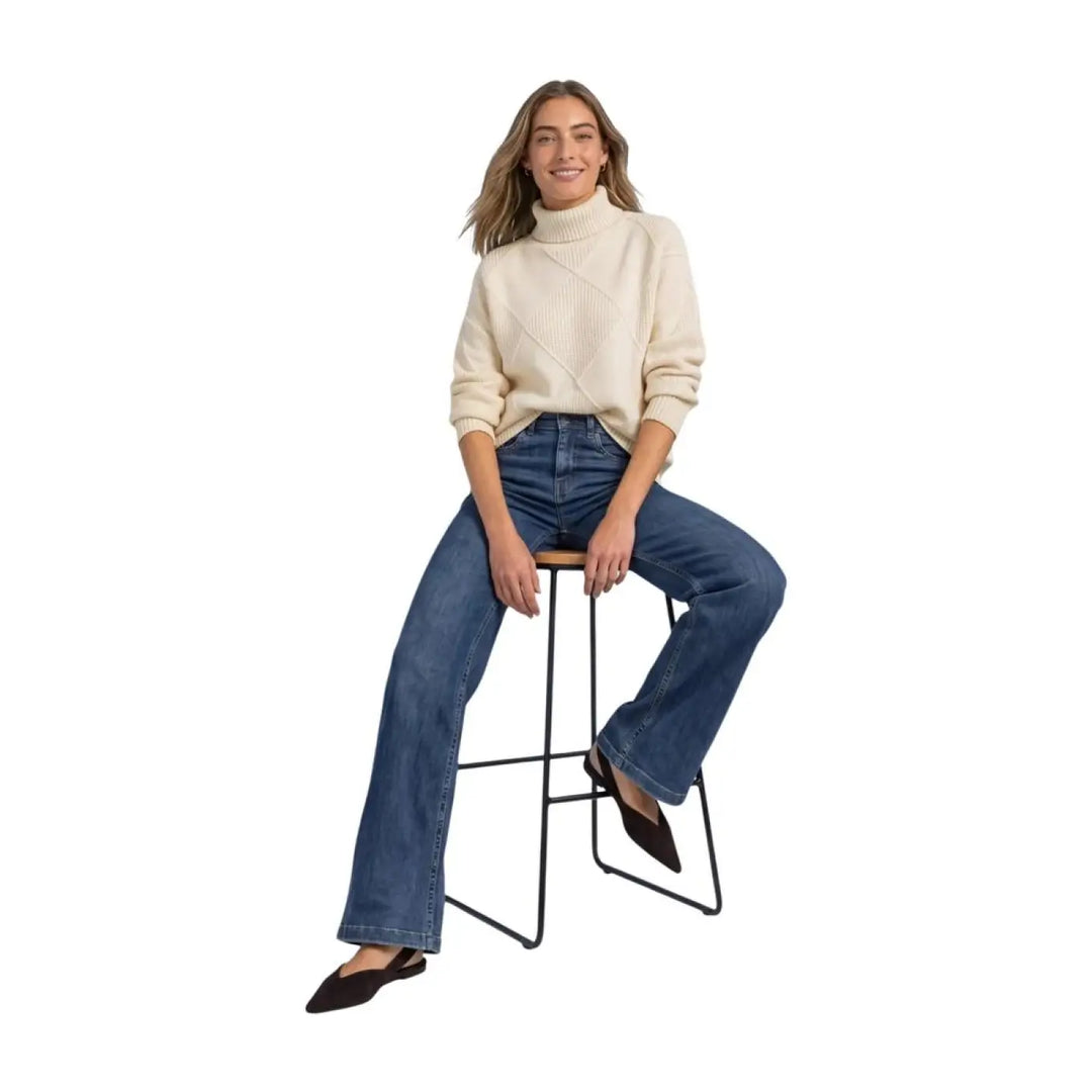 Street one Cream Viscose Turtleneck