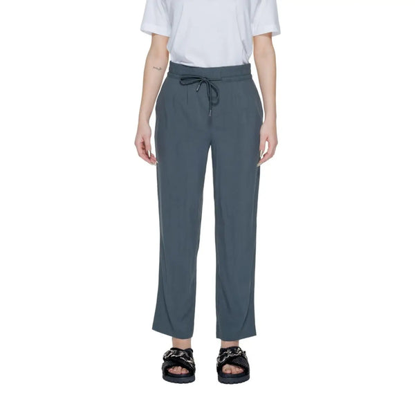 Street One Green Viscose Casual Pants
