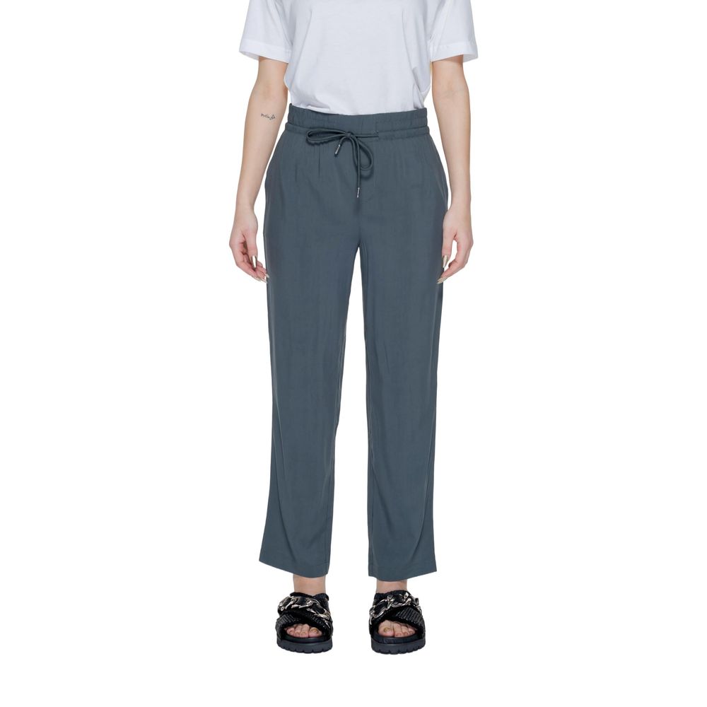 Street one Green Viscose Casual Pants