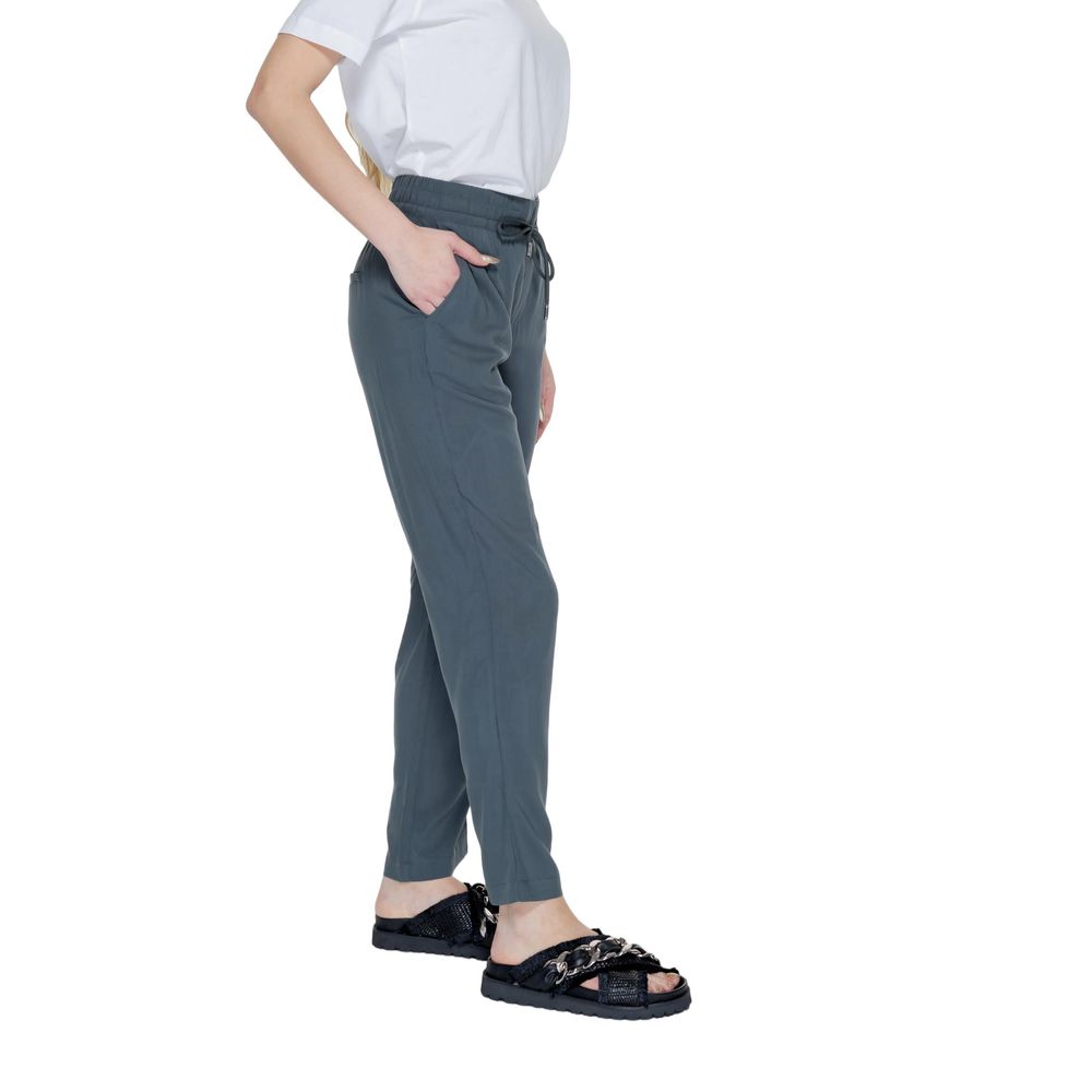 Street one Green Viscose Casual Pants