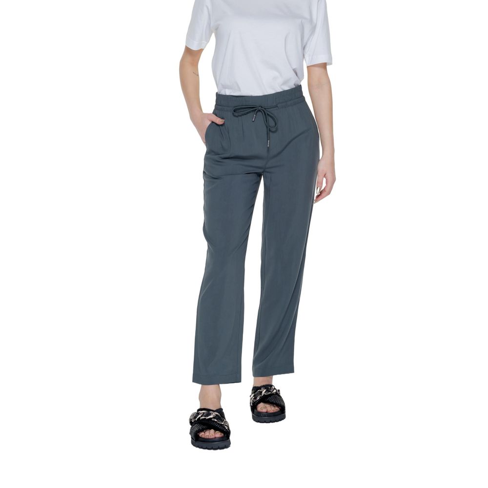 Street one Green Viscose Casual Pants