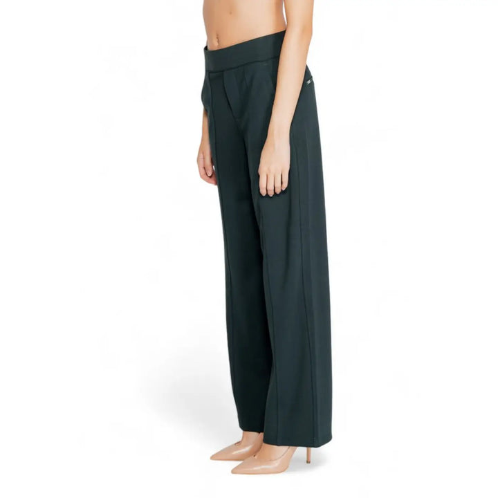 Street One Green Viscose Flared Pants