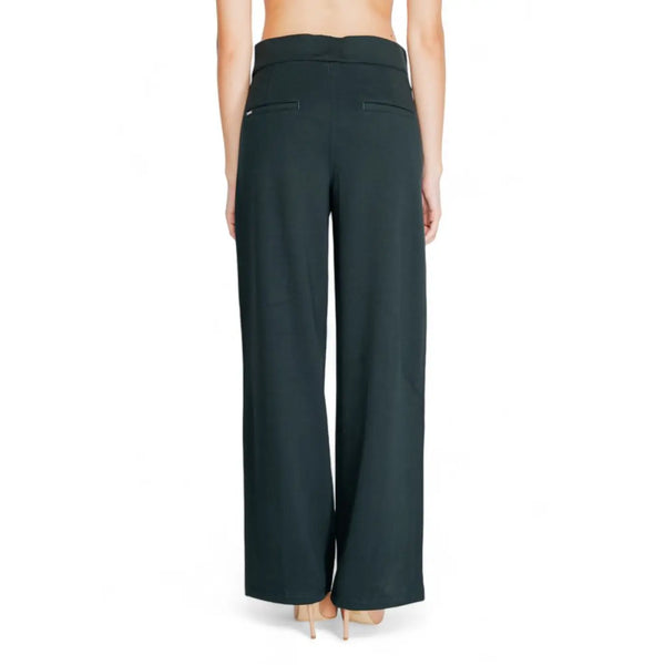 Street One Green Viscose Flared Pants