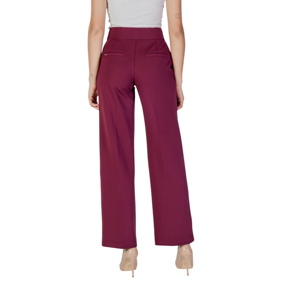 Street one Purple Viscose Casual Pants