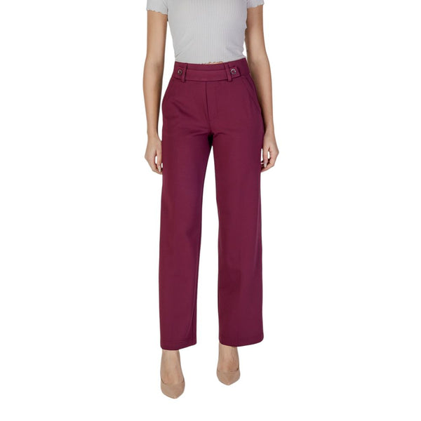Street one Purple Viscose Casual Pants