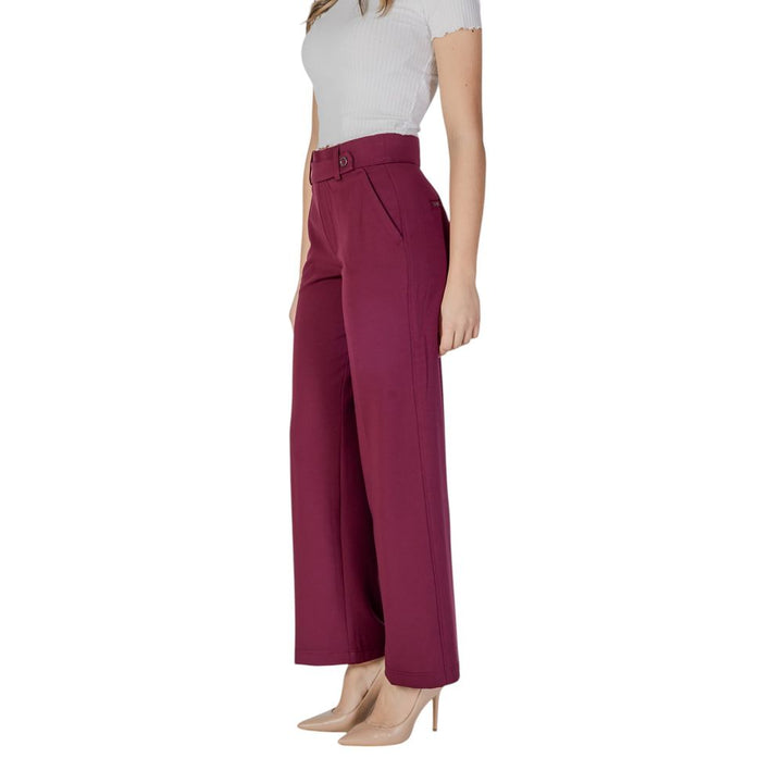 Street one Purple Viscose Casual Pants