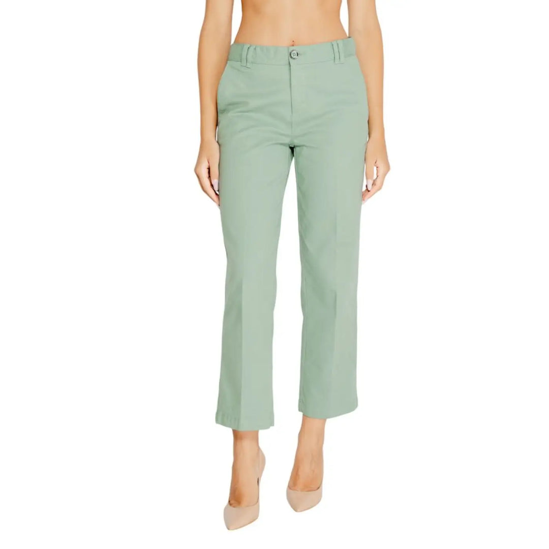 Street One Turquoise Cotton Chino Pants