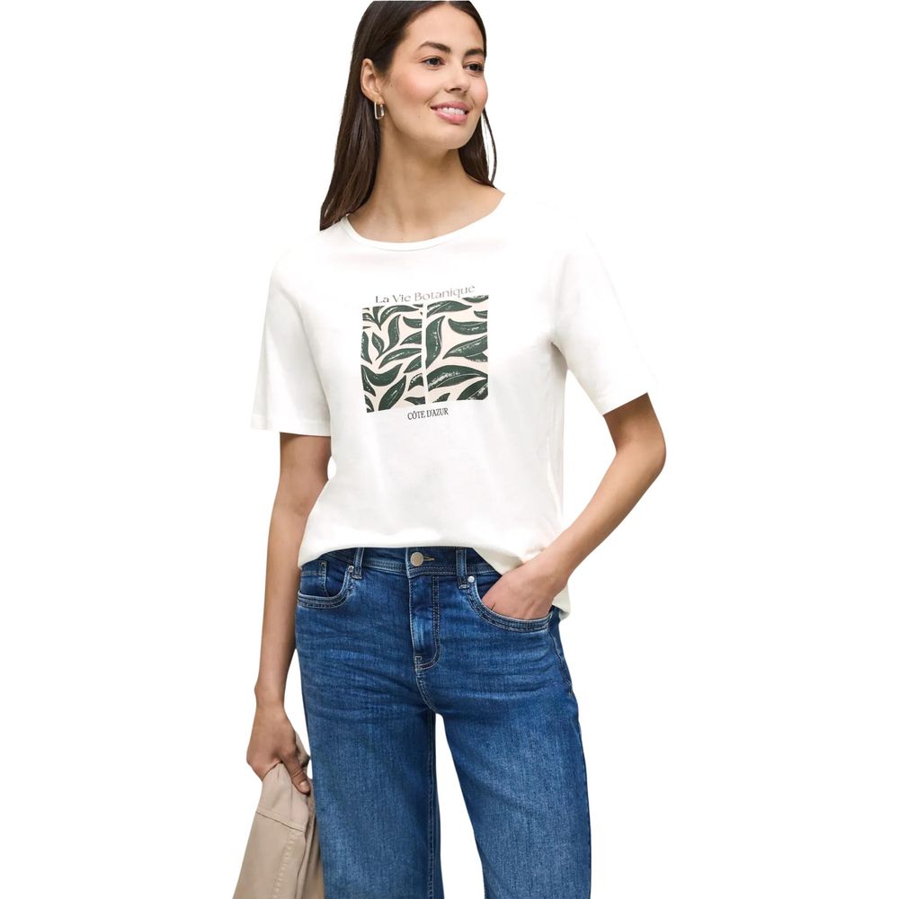 Street One - White Cotton T-Shirt