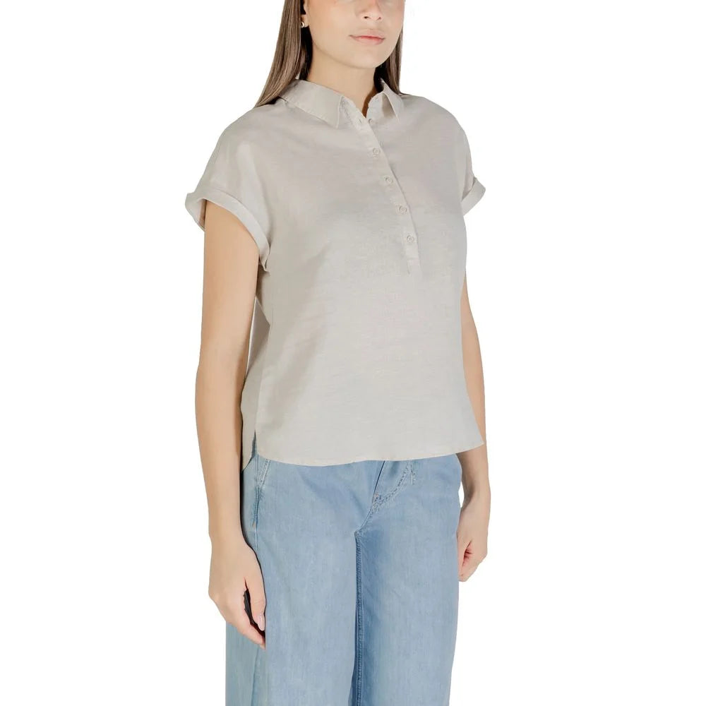 Street One Womens Linen Cotton Blouse for Chic Summer Clothing