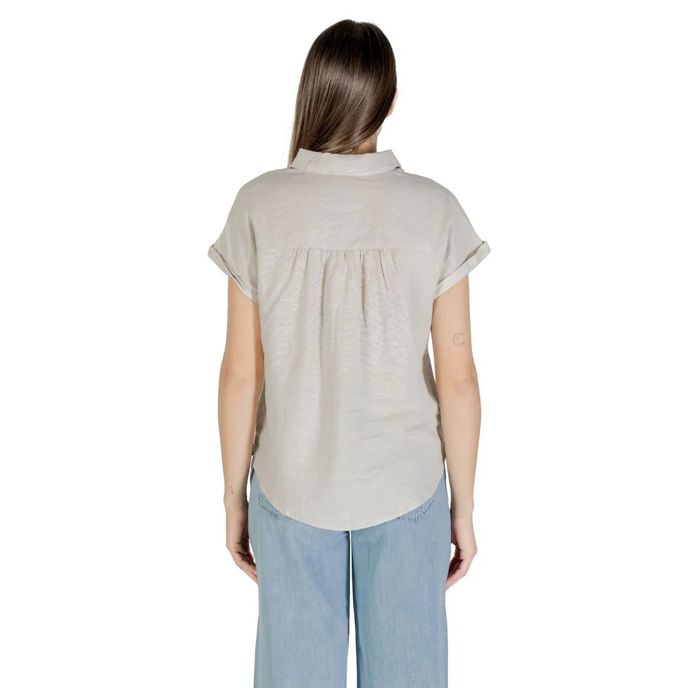 Street One Womens Linen Cotton Blouse for Chic Summer Clothing