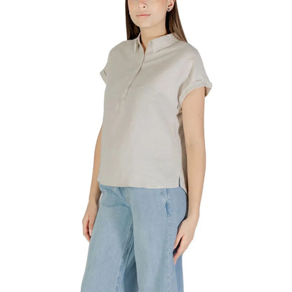 Street One Womens Linen Cotton Blouse for Chic Summer Clothing