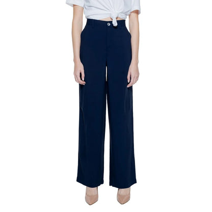 Street One Women’s Palazzo Trousers Model 377581 Blue Viscose Pant