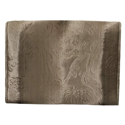 Stunning Beige Velvet Crocodile Print Dolce & Gabbana Bag