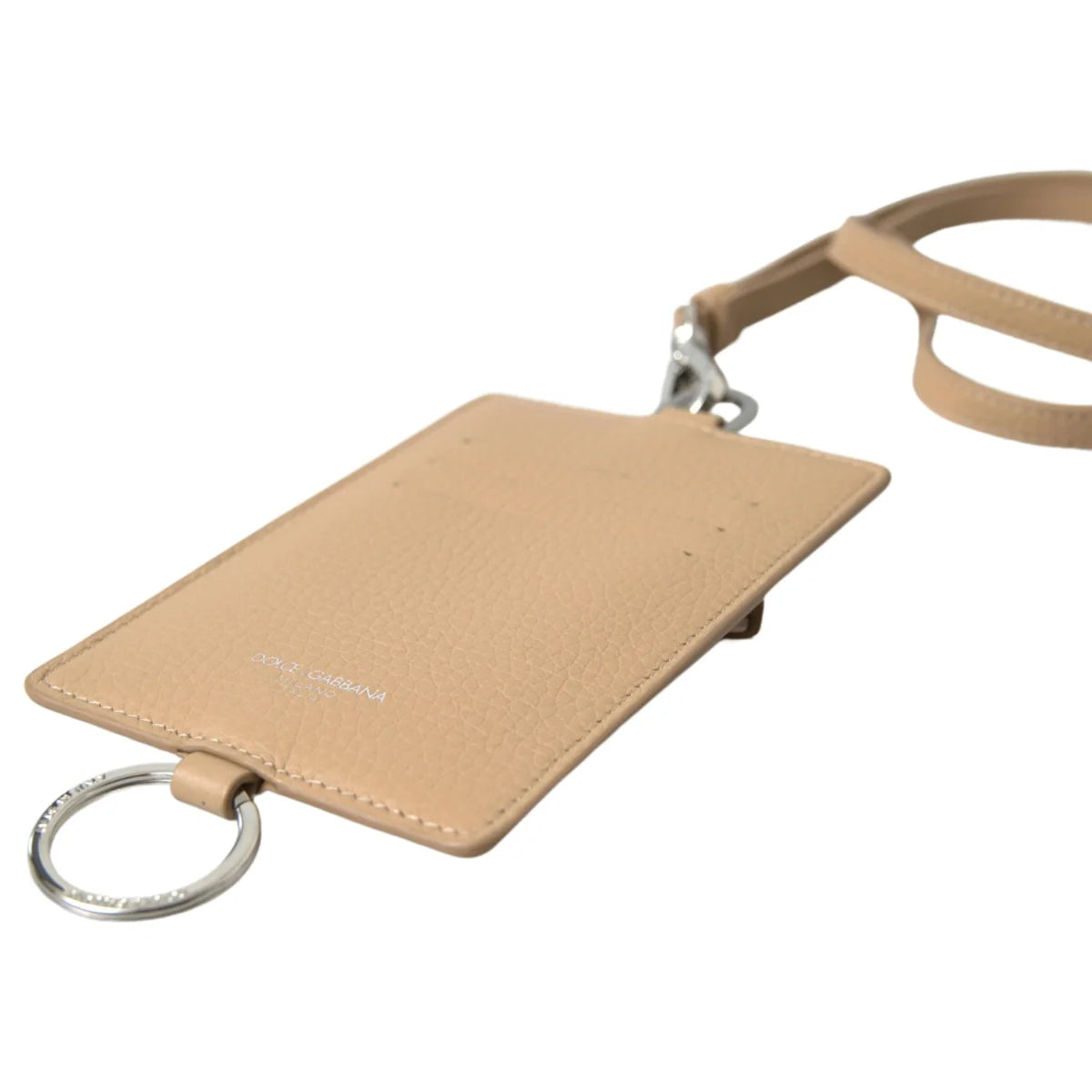 Stunning Dolce Gabbana Beige Leather Cardholder Lanyard &