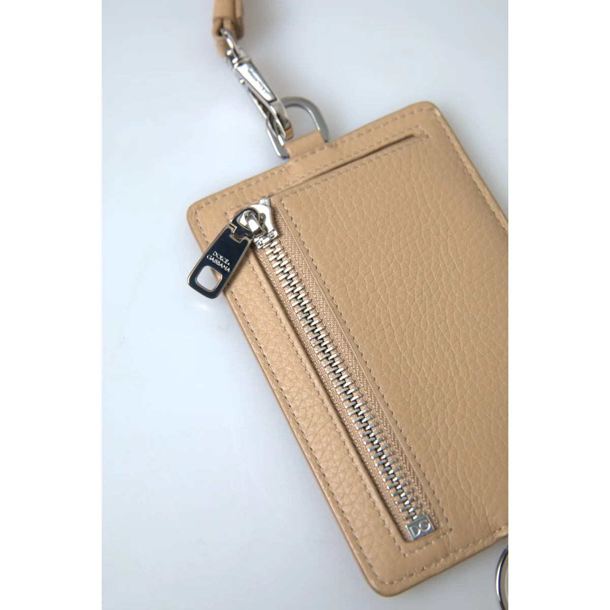 Stunning Dolce Gabbana Beige Leather Cardholder Lanyard &
