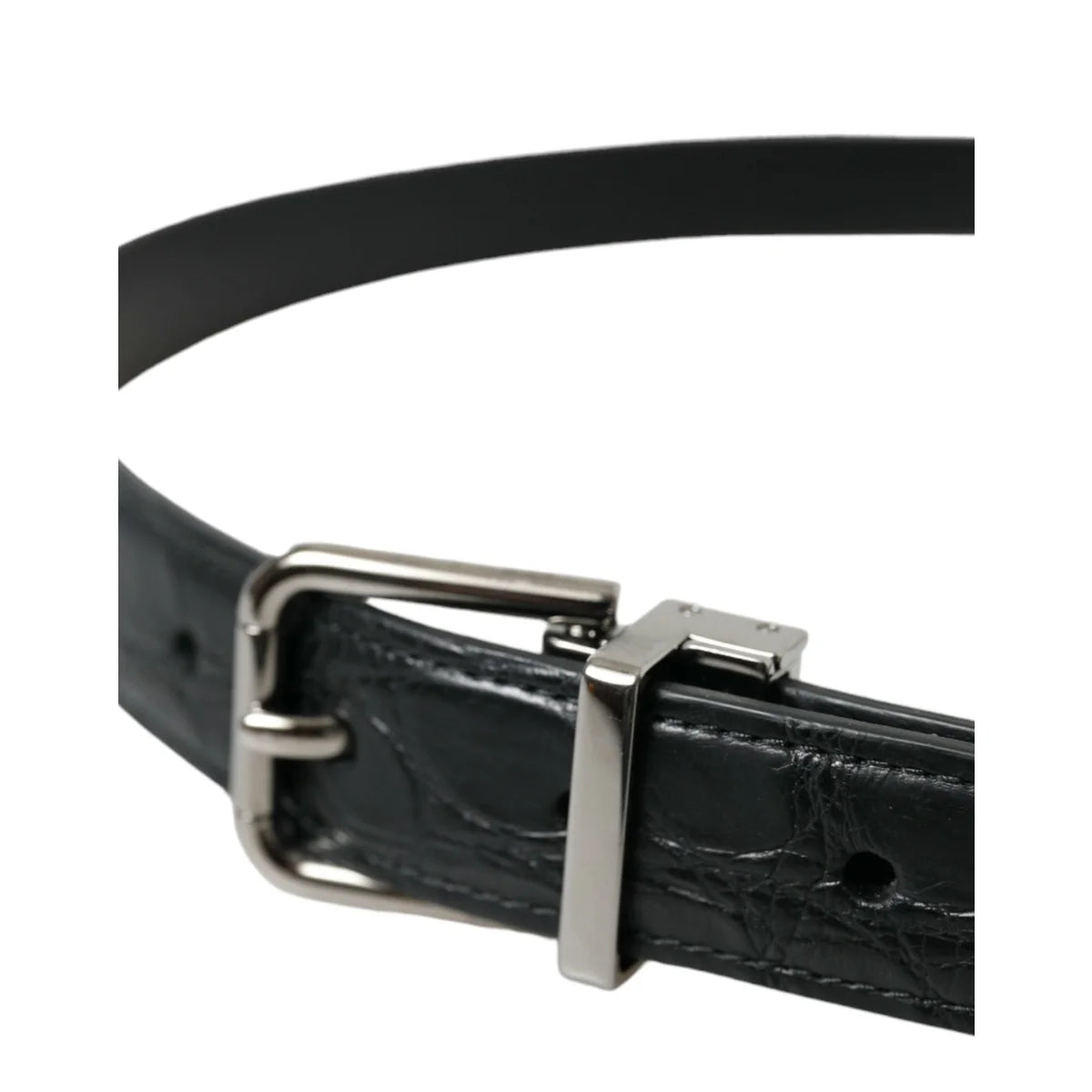 Stunning Dolce Gabbana Belt in Black Leather Dress Style &