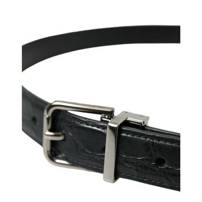 Stunning Dolce Gabbana Belt in Black Leather Dress Style &