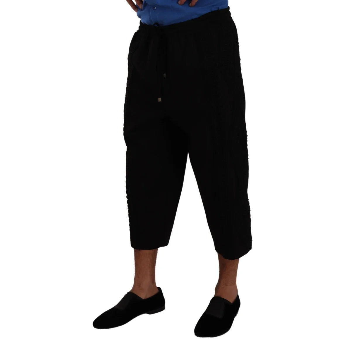 Stunning Dolce Gabbana Black Cropped Pants &