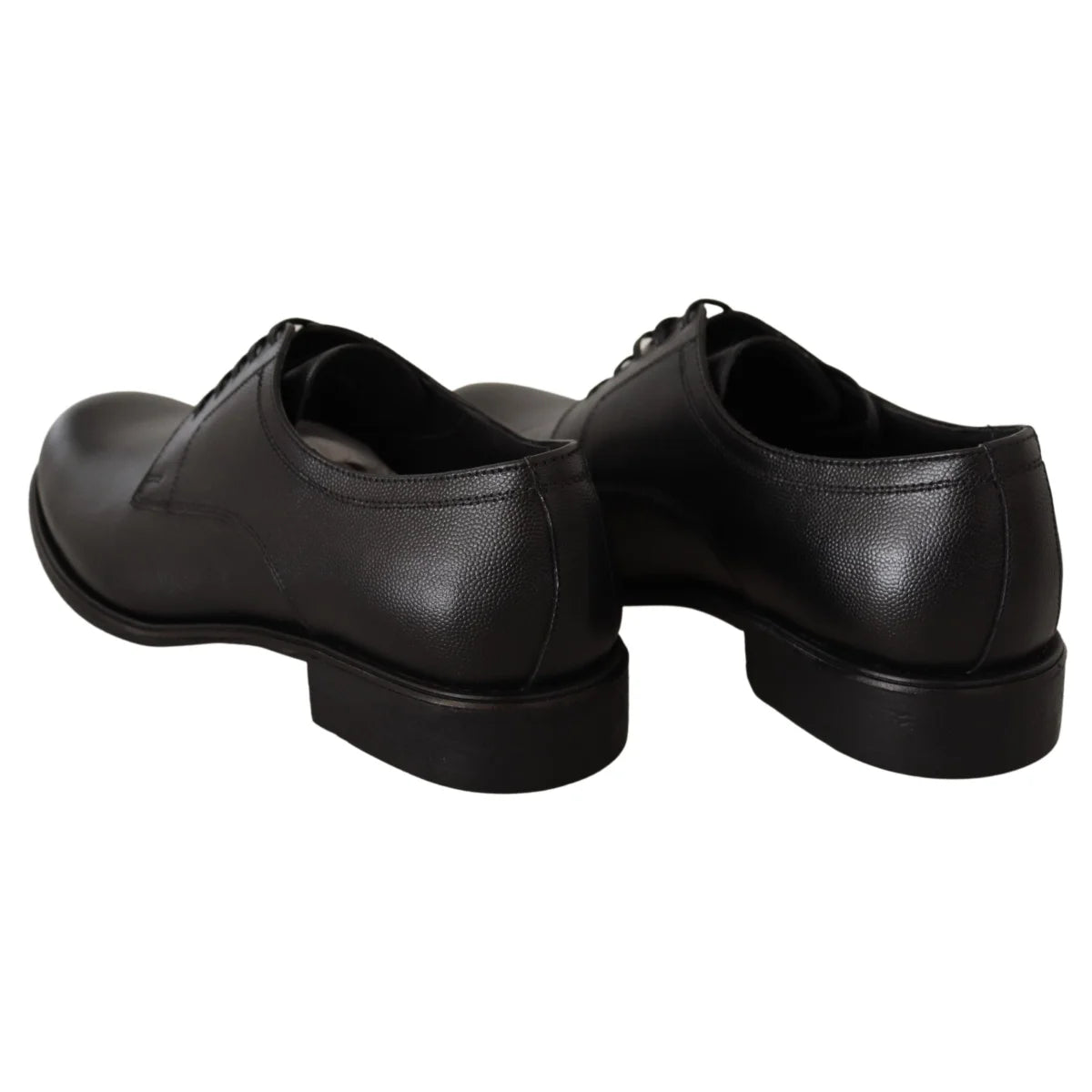 Stunning Dolce Gabbana Black Leather Derby Formal Shoes &