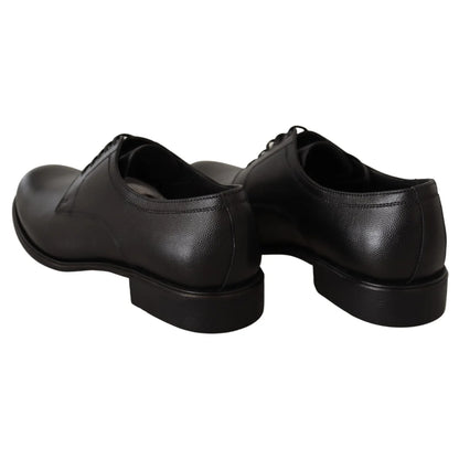 Stunning Dolce Gabbana Black Leather Derby Formal Shoes &