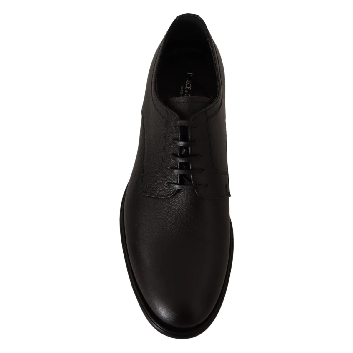Stunning Dolce Gabbana Black Leather Derby Formal Shoes &