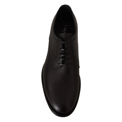 Stunning Dolce Gabbana Black Leather Derby Formal Shoes &