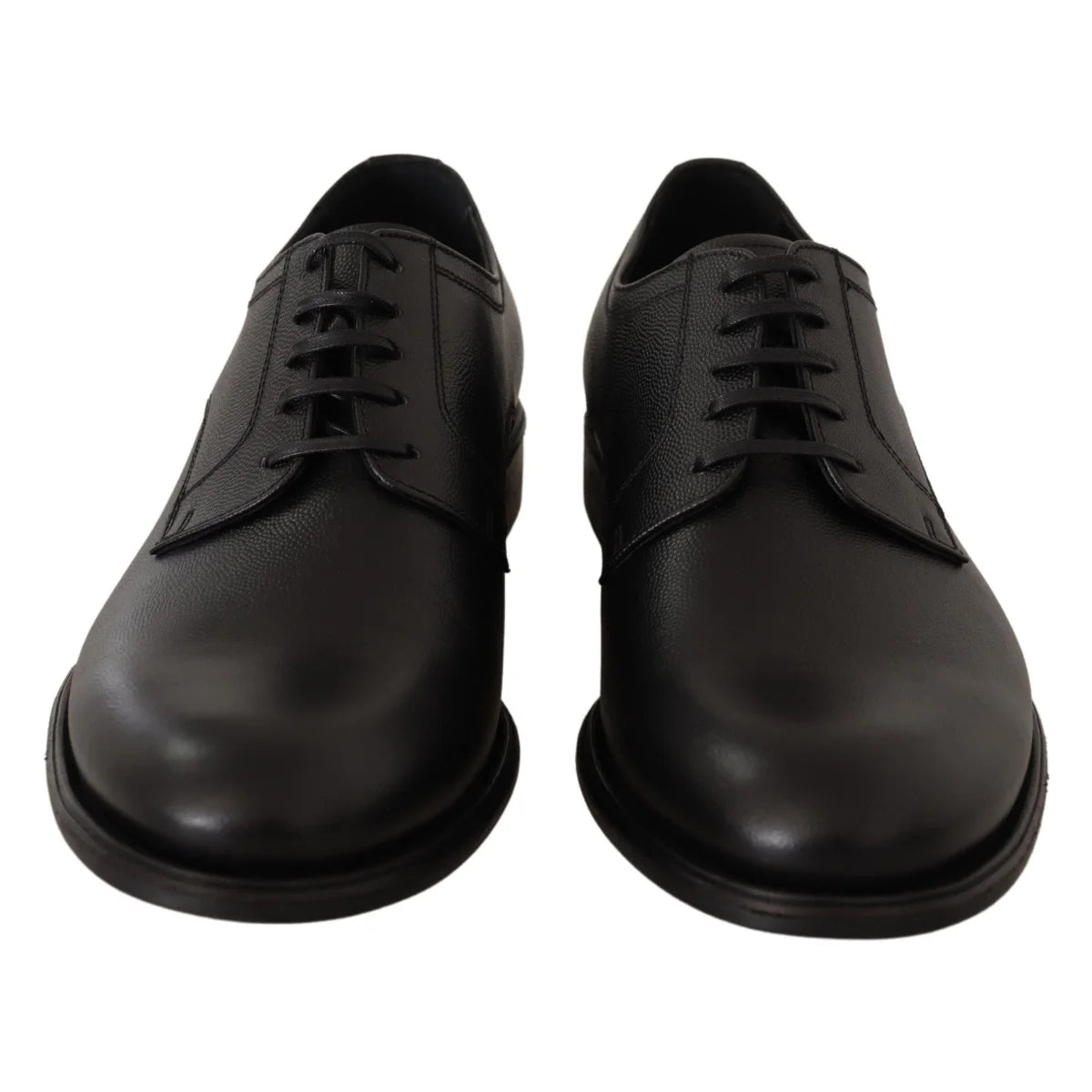 Stunning Dolce Gabbana Black Leather Derby Formal Shoes &