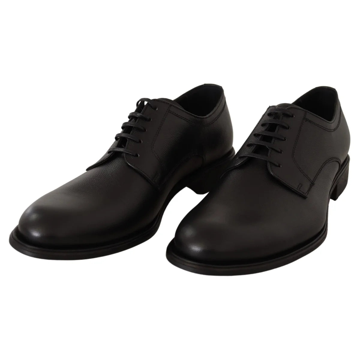 Stunning Dolce Gabbana Black Leather Derby Formal Shoes &