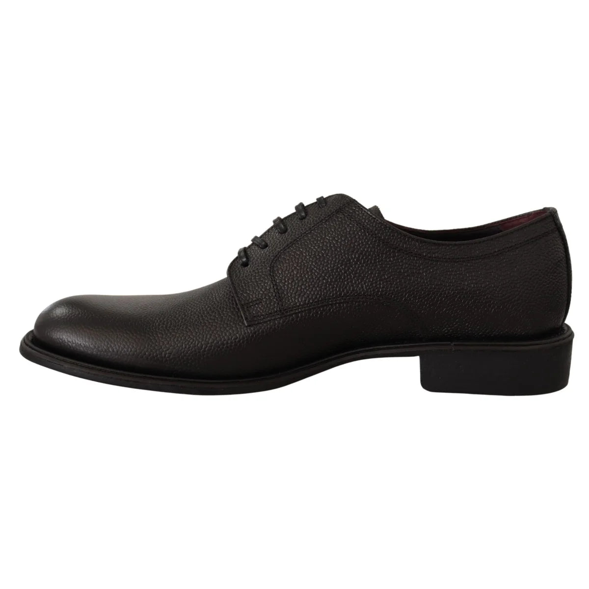 Stunning Dolce & Gabbana Black Leather Derby Shoes