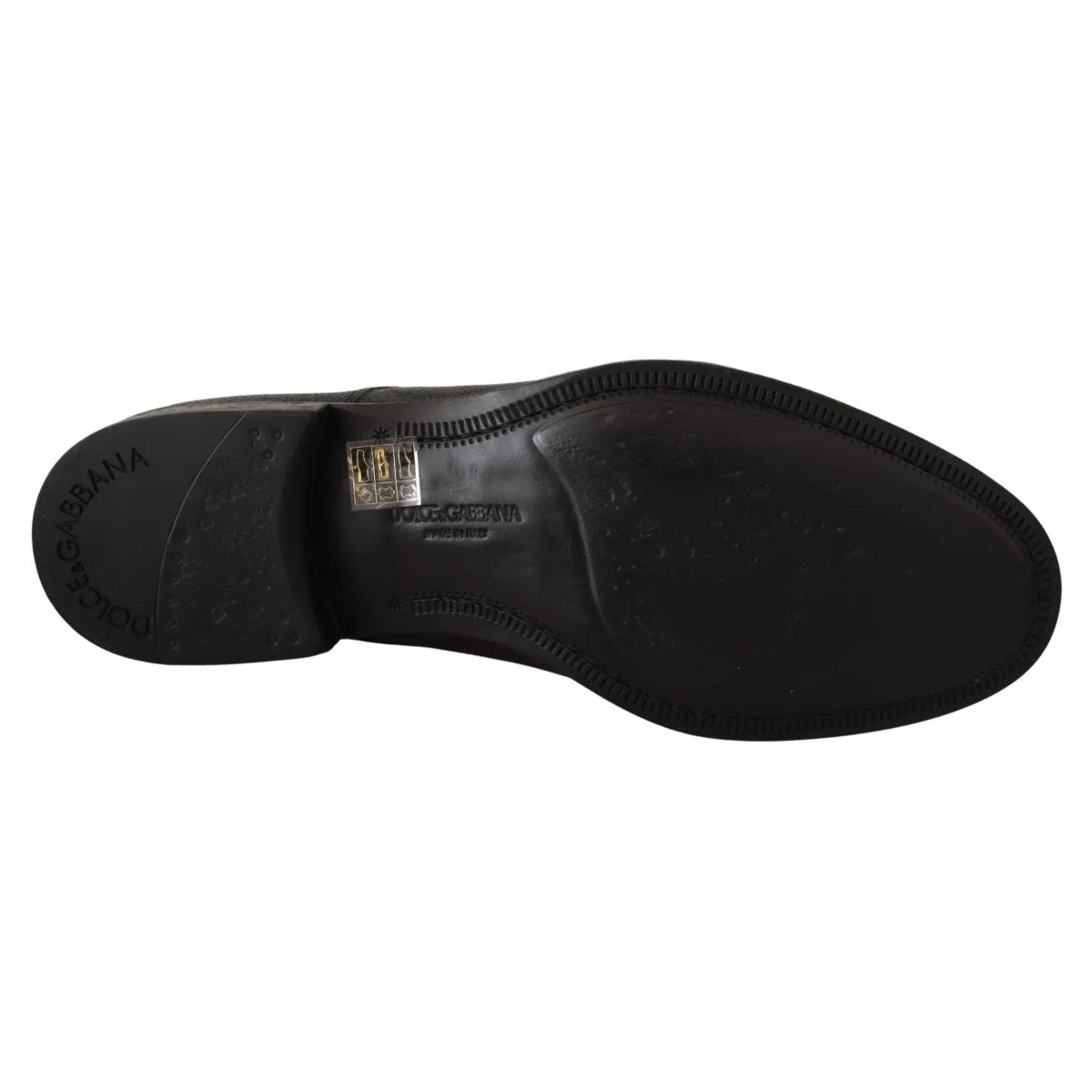 Stunning Dolce & Gabbana Black Leather Derby Shoes