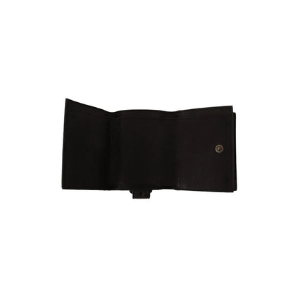 Stunning Dolce & Gabbana Black Leather Trifold Multi Kit with Belt Strap