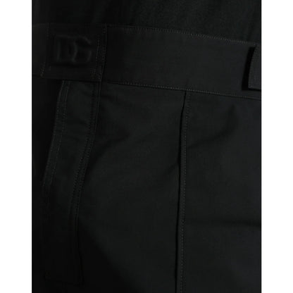Stunning Dolce Gabbana Black Regular Fit Straight Pants &