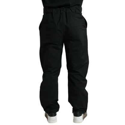 Stunning Dolce Gabbana Black Regular Fit Straight Pants &