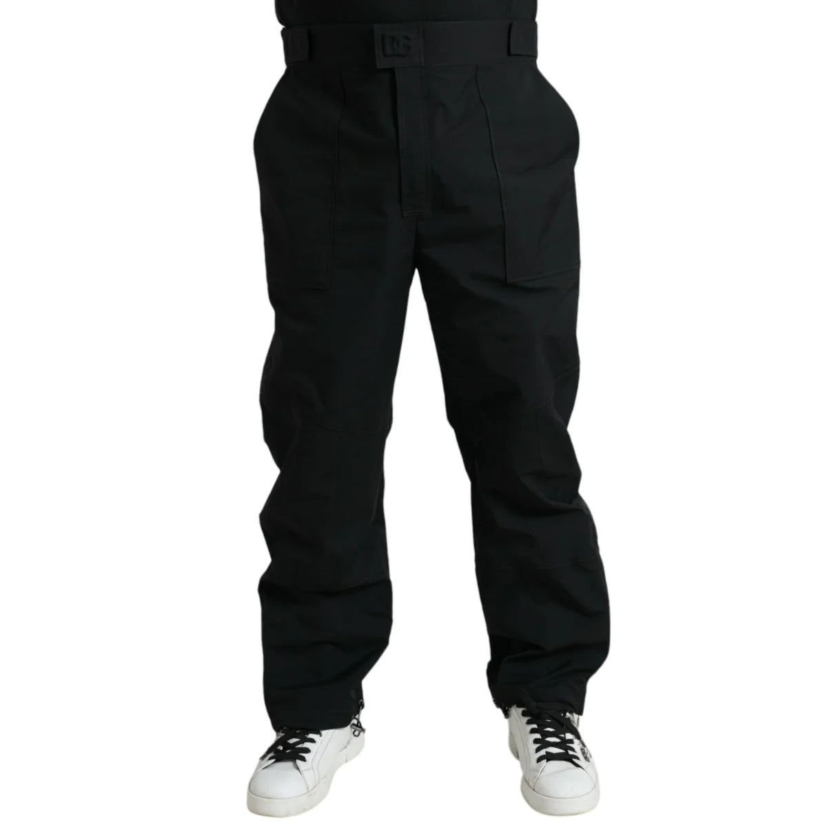 Stunning Dolce Gabbana Black Regular Fit Straight Pants &