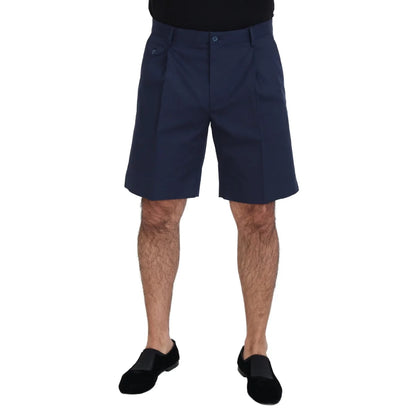 Stunning Dolce Gabbana Blue Chino Shorts Regular Fit &