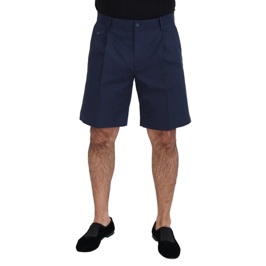 Stunning Dolce Gabbana Blue Chino Shorts Regular Fit &