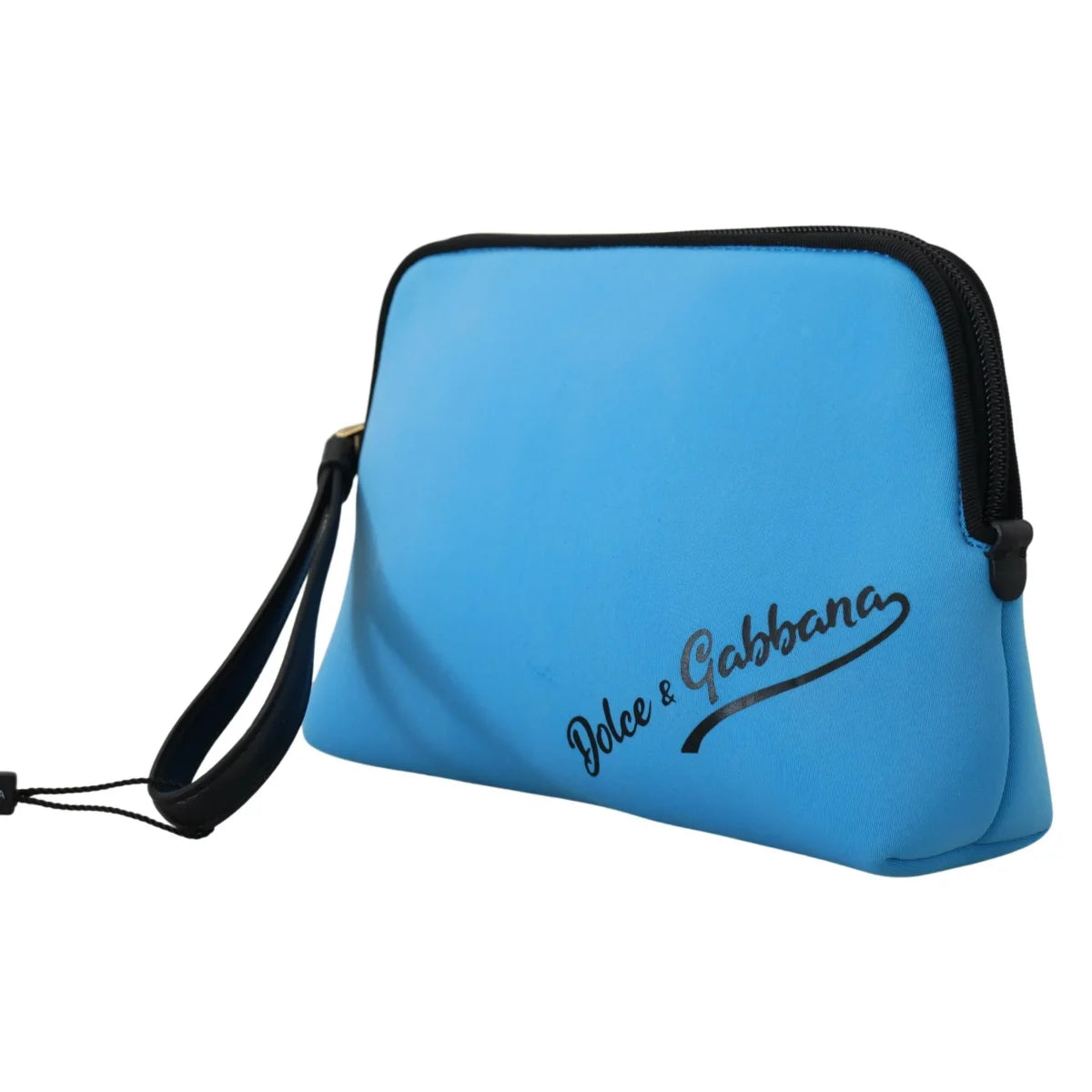 Stunning Dolce Gabbana Blue Pouch Bag 100% Authentic Hand &