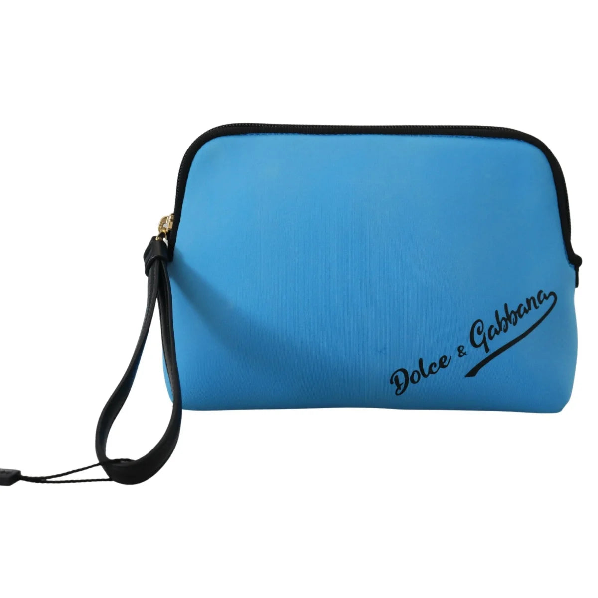 Stunning Dolce Gabbana Blue Pouch Bag 100% Authentic Hand &