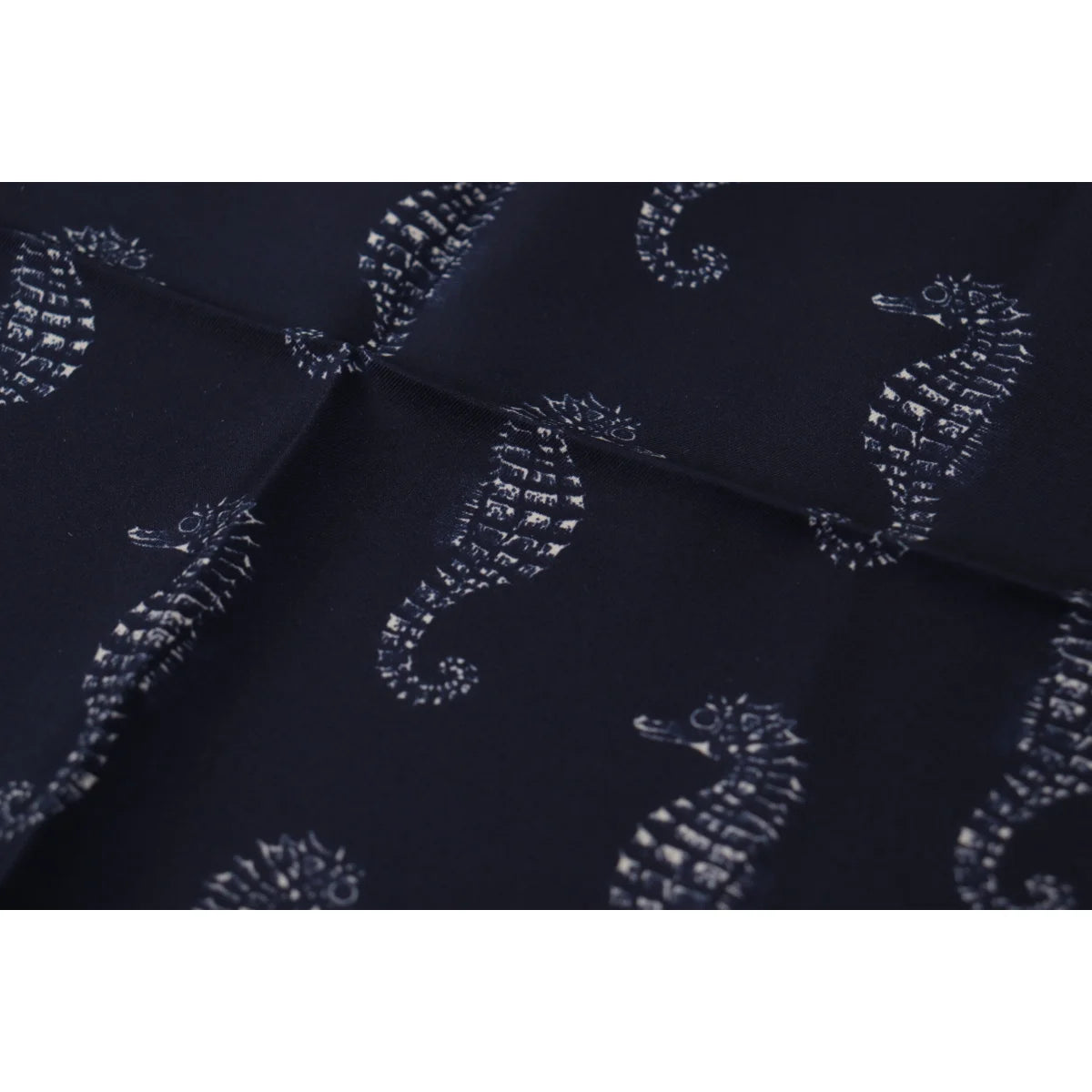 Stunning Dolce Gabbana Blue Seahorse Print Mens Scarf Wrap &