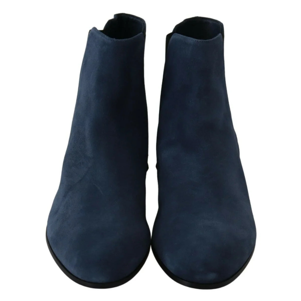 Stunning Dolce Gabbana Blue Suede Studded Ankle Boots &