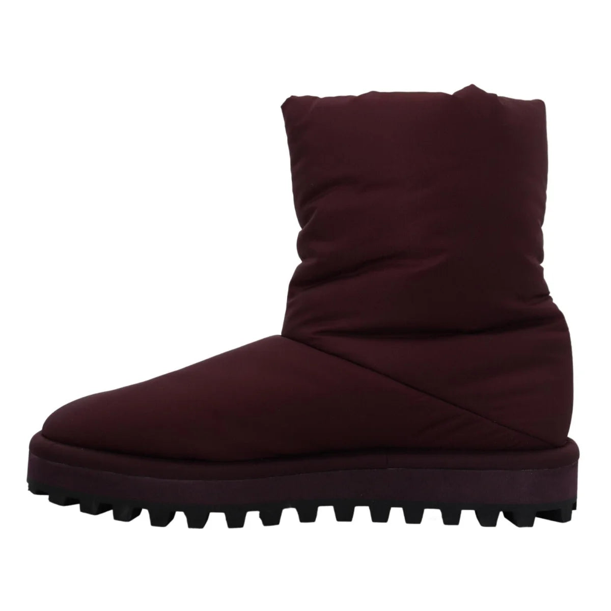 Stunning Dolce Gabbana Bordeaux Mid Calf Boots Italian Luxury &