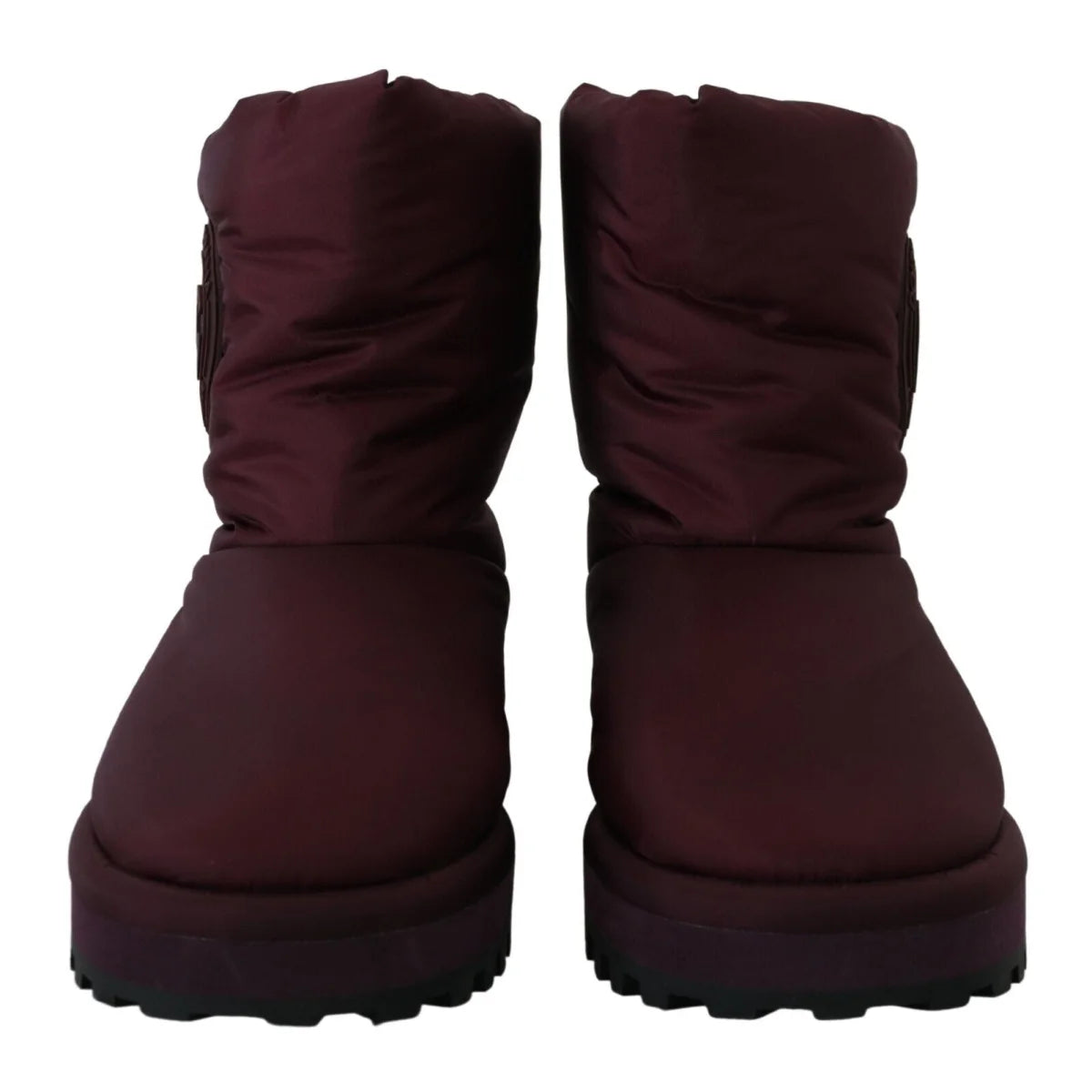 Stunning Dolce Gabbana Bordeaux Mid Calf Boots Italian Luxury &