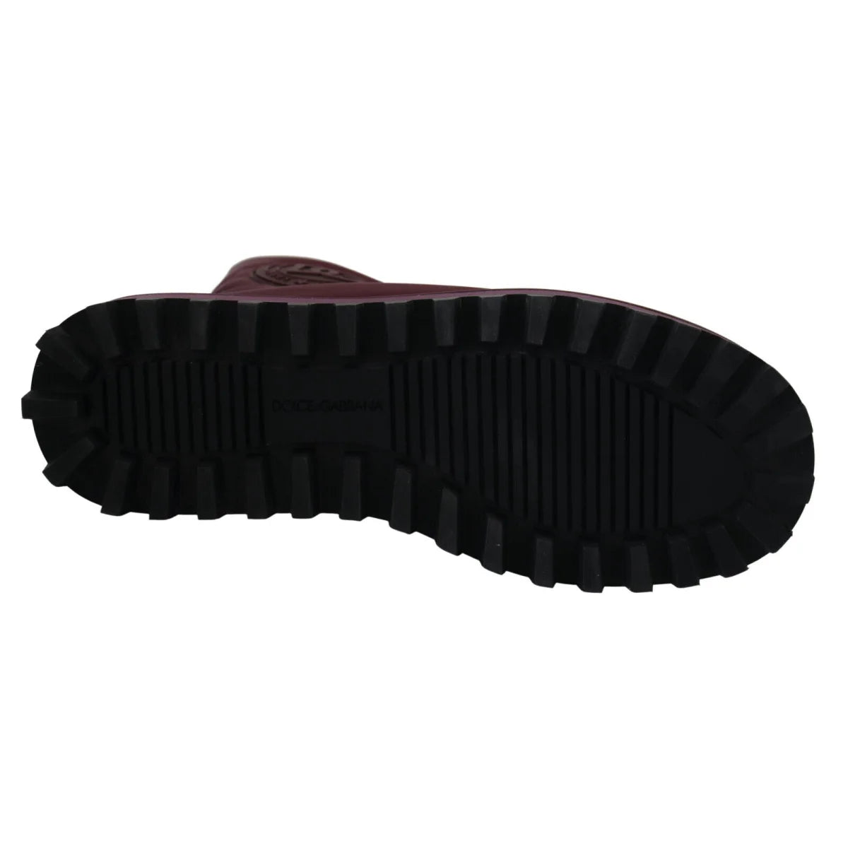 Stunning Dolce Gabbana Bordeaux Mid Calf Boots Italian Luxury &