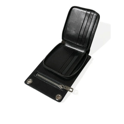 Stunning Dolce Gabbana Detachable Cross Body Black Horse Leather Wallet &