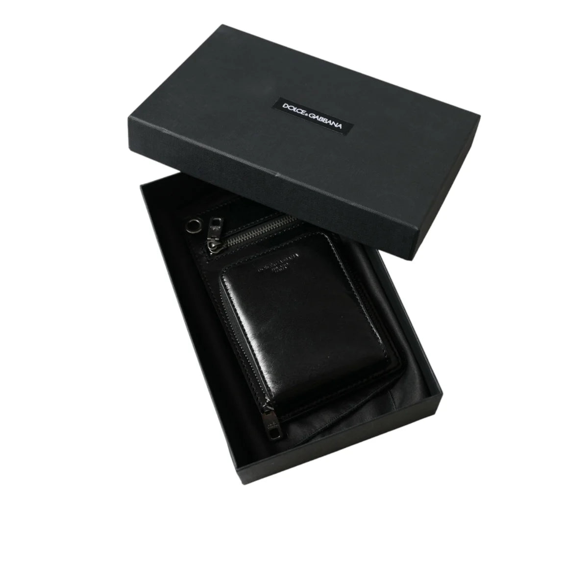 Stunning Dolce Gabbana Detachable Cross Body Black Horse Leather Wallet &