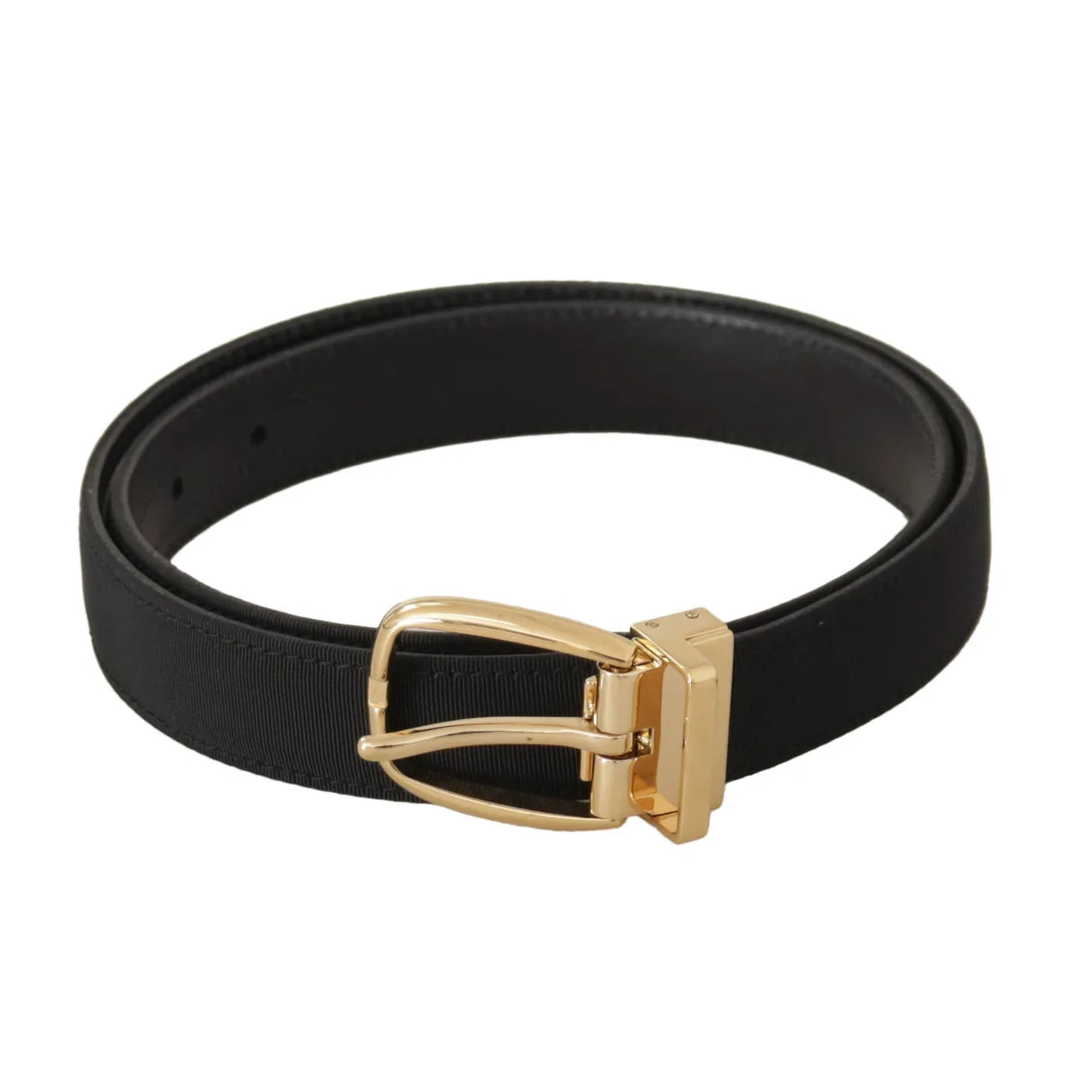 Stunning Dolce Gabbana Dress Belt with Shiny Metal Buckle &