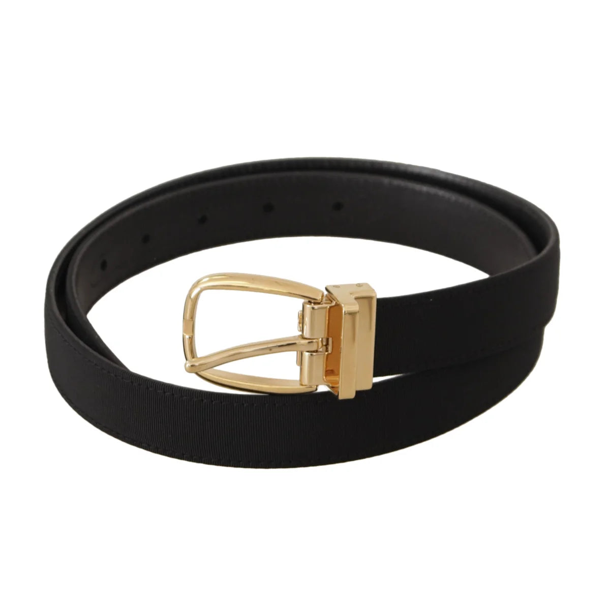 Stunning Dolce Gabbana Dress Belt with Shiny Metal Buckle &