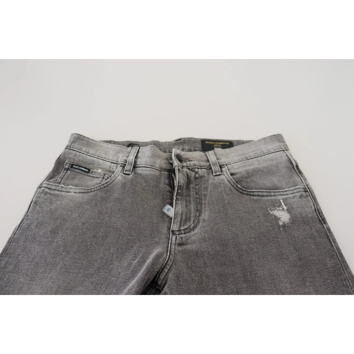 Stunning Dolce Gabbana Grey Washed Denim Pants Authentic &