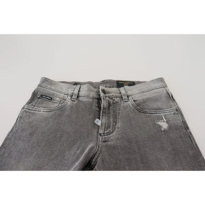 Stunning Dolce Gabbana Grey Washed Denim Pants Authentic &